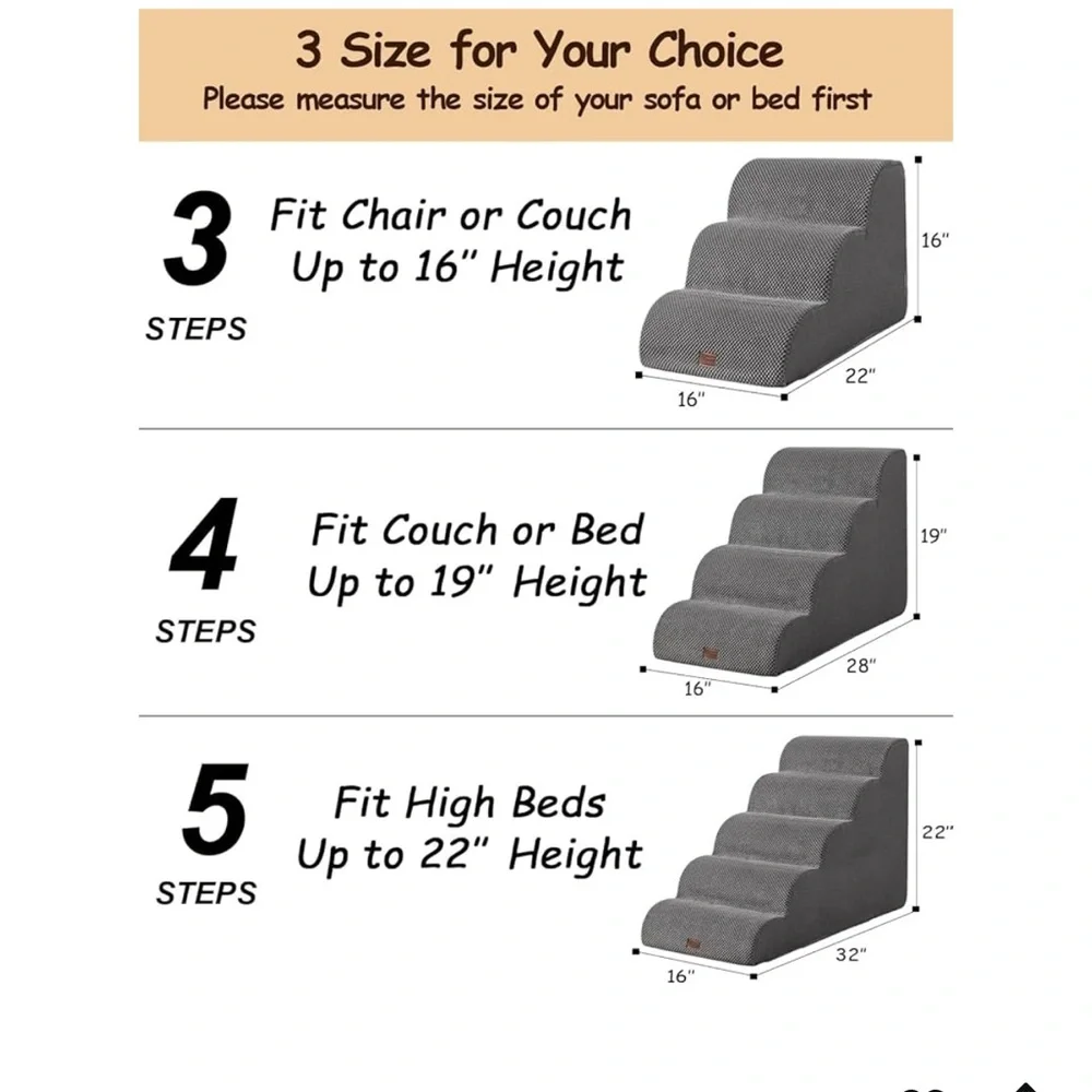 Gray Pet Stairs